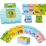 Jucarie educativa Montessori, Set masina de invatare cu cititor de carduri, Simply Joy, 255 bucati c