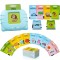 Jucarie educativa Montessori, Set masina de invatare cu cititor de carduri, Simply Joy, 255 bucati c