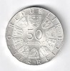 AUSTRIA 50 SCHILLING 1849 - 1974 ARGINT GENDARMERIE IN OSTERREICH STARE AUNC, Europa