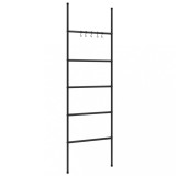 Cumpara ieftin Scara pentru suport de prosoape cu 5 niveluri, negru, 58x175 cm, fier