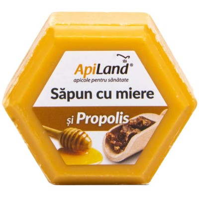 Sapun cu Miere si Propolis 100 grame Apiland foto