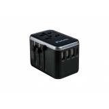 Adaptor universal Verbatim UTA-04, 6-in-1Priza cu USB-C PD si QC, USB-C, 3 x USB-A &quot;49546&quot; (timbru verde 0.18 lei)