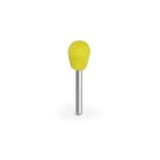 Raspel Rotativ Carbură Saburrtooth USA Forma Pară 9,5mm (Unealtă) x 3,2mm (Coada) Granulație Fină GALBENĂ