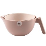 Bol cu doua straturi, flippy, pentru fructe, legume, cu cos de scurgere a apei, 2l, din abs+pp, 29.9 x 22.5 x 11.8 cm, maro