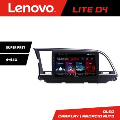 Navigatie Hyundai Elantra 2015-2018 Lenovo Kit-581 4+64 GB Android Waze USB Navigatie Internet Youtube Radio CarStore Technology foto