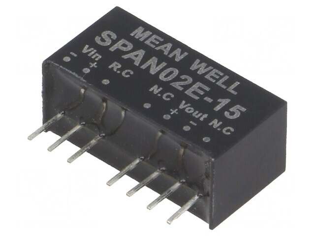 Convertor DC/DC 2W 4.5-9V la 15V 134mA SIP8