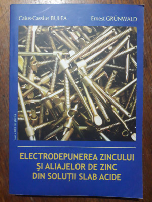 Electrodepunerea zincului si aliajelor de zinc - Ernest Grunwald / R3P4F foto