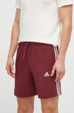 Cumpara ieftin Adidas pantaloni scurți bărbați, culoarea bordo IS1377