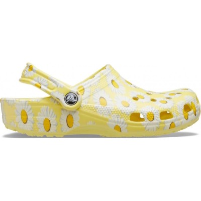 Saboti Crocs Classic Vacay Vibes Clog Galben - Yellow/Daisy foto