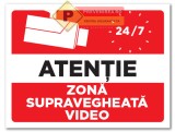 Indicatoare pentru supraveghere video non stop