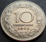 Cumpara ieftin Moneda istorica 10 GROSCHEN - AUSTRIA, anul 1925 * cod 2999 B, Europa