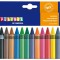 Set 12 creioane colorate cerate groase cu diametrul de 11 mm
