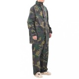 Costum Ploaie Barbati, 2 Piese, Camuflaj Verde-Negru, Impermeabil, vidaXL, Marimea XXL, Gluga