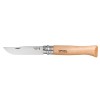 Opinel N&deg;12 Inox - Cutit Buzunar Pliabil, Lama 12cm, Maner Fag, Blocare Virobloc, Vanatoare/Camping