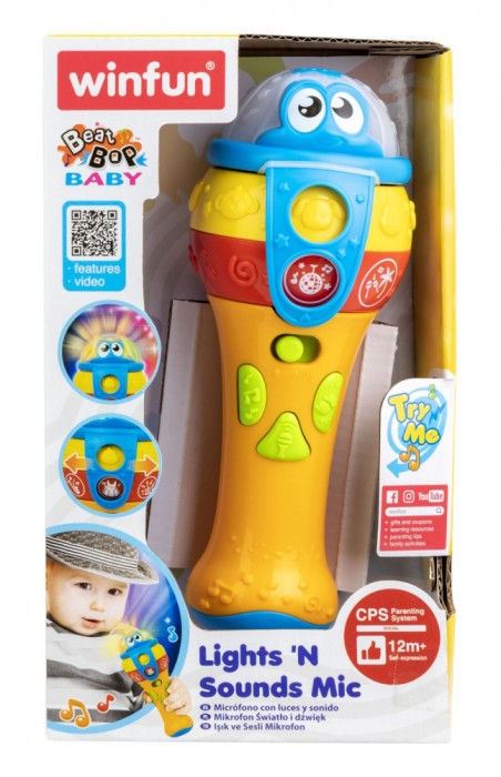 WINFUN MICROFON CU SUNETE SI LUMINI SuperHeroes ToysZone