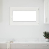 vidaXL Fereastră de subsol &bdquo;RISOR&rdquo; 100x70 cm oscilo-batantă DIN dreapta, albă