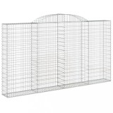 Cumpara ieftin Cos gabion arcuit, 300x30x160/180 cm, fier galvanizat