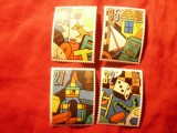 Serie Marea Britanie 1989 - Europa CEPT - pt. copii, 4 valori