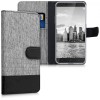 Husa pentru Blackview A10, Textil, Gri, 43720.01, Kwmobile