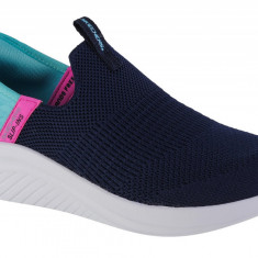 Pantofi pentru adidași Skechers Slip-Ins Ultra Flex 3.0 - Fresh Time 303800L-NVTQ albastru marin