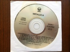 metallica black album 1991 cd disc muzica heavy speed thrash metal Vertigo &lrm;records france fara coperta VG+