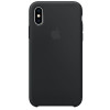 Husa de protectie Apple pentru iPhone X, Silicon, Black, Negru