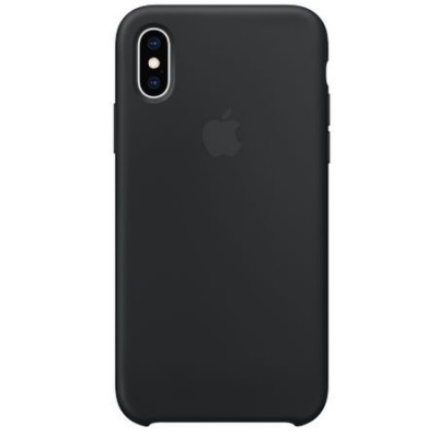 Husa de protectie Apple pentru iPhone X, Silicon, Black foto