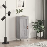 vidaXL Servantă, gri sonoma, 34,5x34x90 cm, lemn compozit