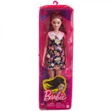 PAPUSA BARBIE FASHIONISTA SATENA CU ROCHIE CU IMPRIMEU FLORAL SuperHeroes ToysZone, Mattel