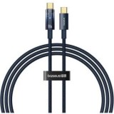 Cablu alimentare si date Baseus Explorer, Fast Charging Data Cable pt. smartphone, USB Type-C la USB Type-C 100W, oprire automata incarcare, braided,