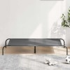 VidaXL Pat &icirc;nălțat pentru c&acirc;ini gri 130x80x20 cm Textilenă și oțel