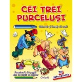 Cei trei purceluşi (Colorezi şi &icirc;nveţi să scrii)