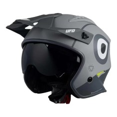 Casca semi-integrala Ufo Plast Sheratan Net Jet, vizor fumuriu, culoare gri mat,... Cod Produs: MX_NEW HE148XL