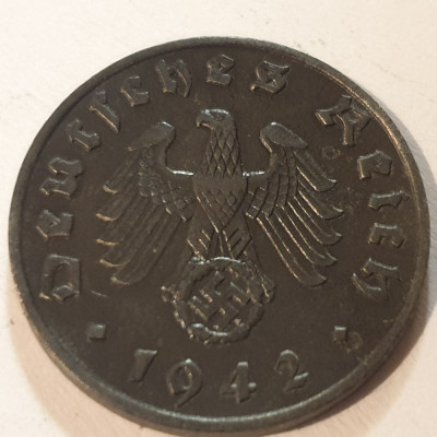 Germania Nazista 1 reichspfennig 1942 E / Muldennhutten foto