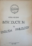 INTRODUCTION TO ENGLISH PHILOLOGY-HORIA HULBAN