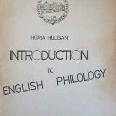 INTRODUCTION TO ENGLISH PHILOLOGY-HORIA HULBAN