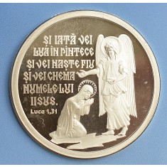 Felicitare Craciun Fericit! Romania 2006 cu Medalie Argint 22 gr - Monetaria Statului