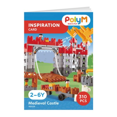 Set constructie PolyM Hape - Castel de jucarie 310 piese foto