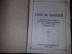 carte veche de rugaciuni 1993,carte de rugaciuni veche,ANTIM NICA.T.GRATUIT foto