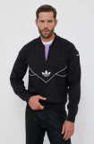 Adidas Originals bluză bărbați, culoarea negru, cu imprimeu HR5339