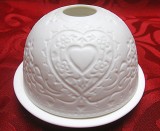 SFESNIC PORTELAN MAT NEGLAZURAT BISCUIT - SUPORT LUMANARE