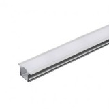 PROFIL ALUMINIU PENTRU BANDA LED 2M 23MM X1 5.5MM MAT, V-TAC