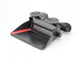 Lampa Profesionala Parbriz/Parasolar Auto LUMIOPT-X, 9 LED 3W, Alba, Girofar Avertizare, 163x118x67mm, Universal