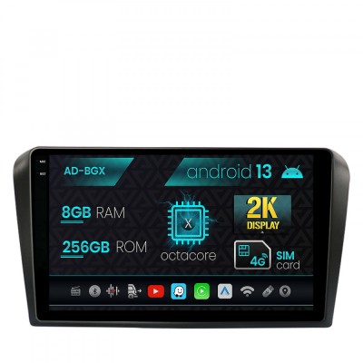 Navigatie Mazda 3 (2003-2009), Android 13, X-Octacore 8GB RAM + 256GB ROM, 9.5 Inch - AD-BGX9008+AD-BGRKIT322 foto