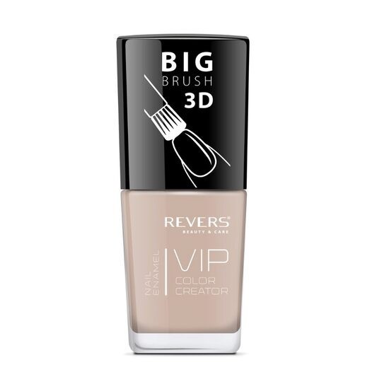 Lac de unghii Vip, 3D, Revers, crem, nude, mat, 12 ml, Nr 054