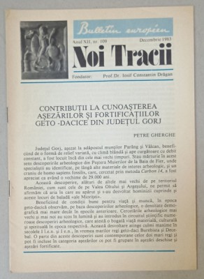 NOI TRACII , REVISTA FONDATA DE JOSIF CONSTANTIN DRAGAN , NR.109, 1983 foto
