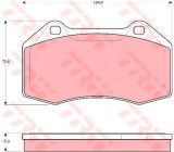 Set placute frana,frana disc RENAULT CLIO III (BR0/1, CR0/1) (2005 - 2012) TRW GDB1606