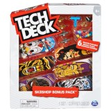Cumpara ieftin Set 6 mini placi skateboard, Tech Deck, Bonus Pack, 20136708