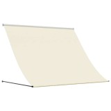 Cumpara ieftin Copertina retractabila, crem, 250x150 cm, tesatura si otel