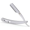 Brici Profesional Barbierit Fata/Cap MyStyle, Otel Argintiu + 1 Rezerva - Brici Barbati Safety Razor
